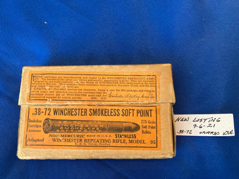 38-72-275 Winchester Two Piece Full Box, Original Ammo .38 Special ...