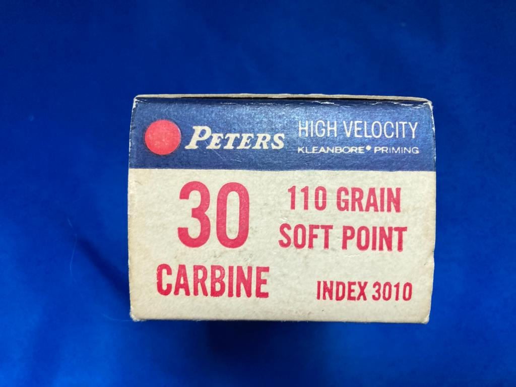 Peters Cartridge Company Peters Vintage 30 Carbine Box .30 Carbine ...