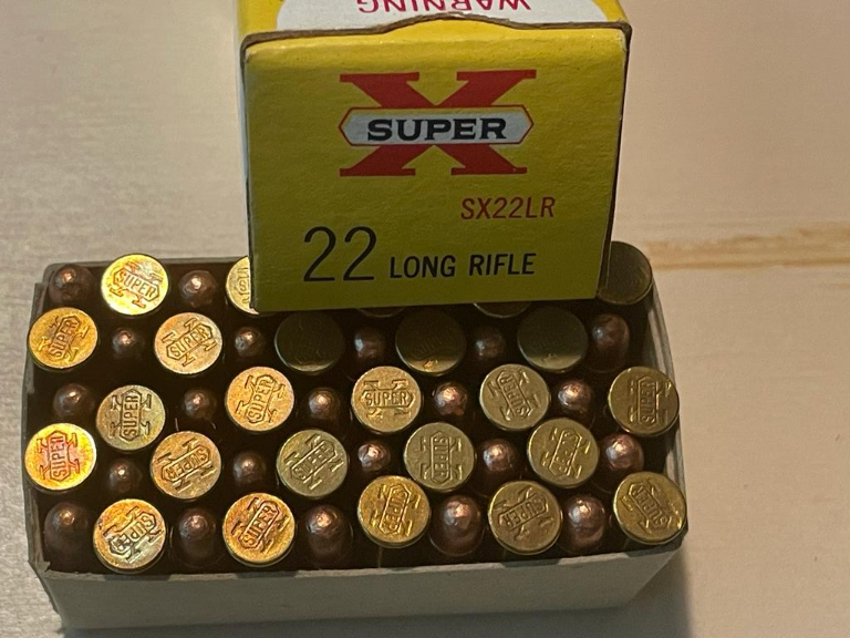 Western cartridge company western 22 super x ammo yellow box 22 lr