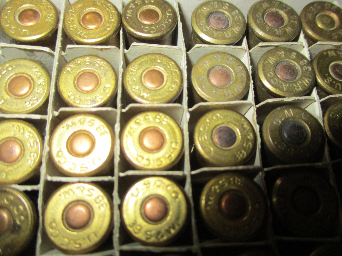 Smith & Wesson FULL BOX of 50 Rds. of .38 S&W VARIOUS HEADSTAMPS by The