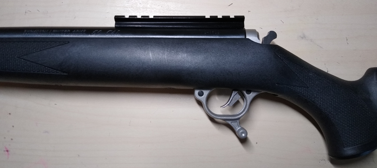 Thompson Center Arms Omega Z5 Muzzleloader Rifle (Black) .50 Black Powder For Sale at GunAuction