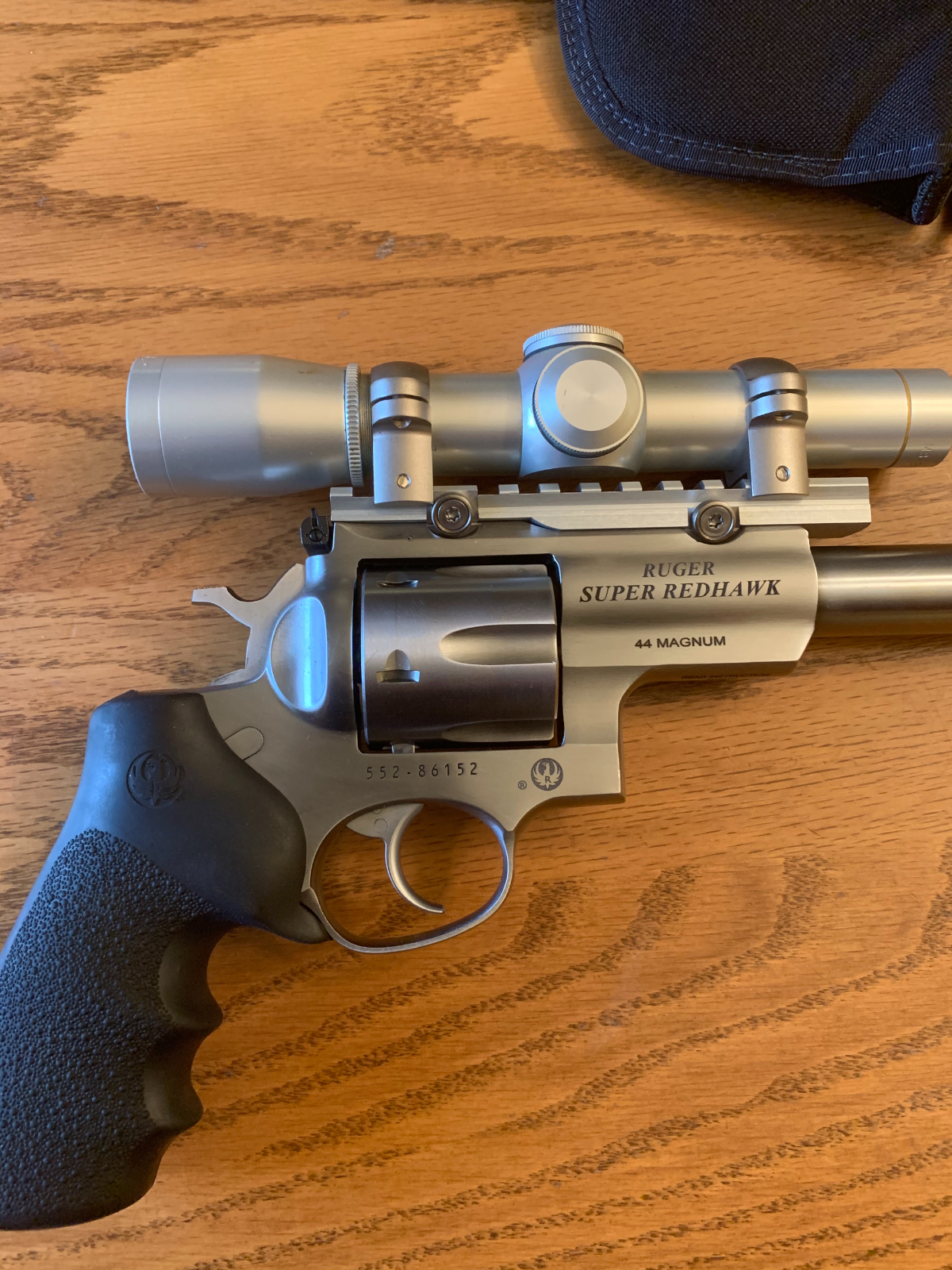 Ruger Super Redhawk 9.5 Inch Barrel With Leupold Scope And Holster .44 ...