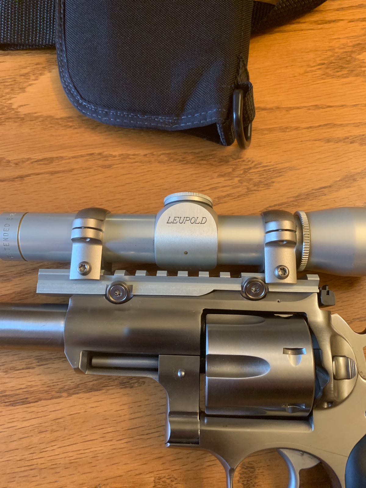 Ruger Super Redhawk 9.5 Inch Barrel With Leupold Scope And Holster .44 