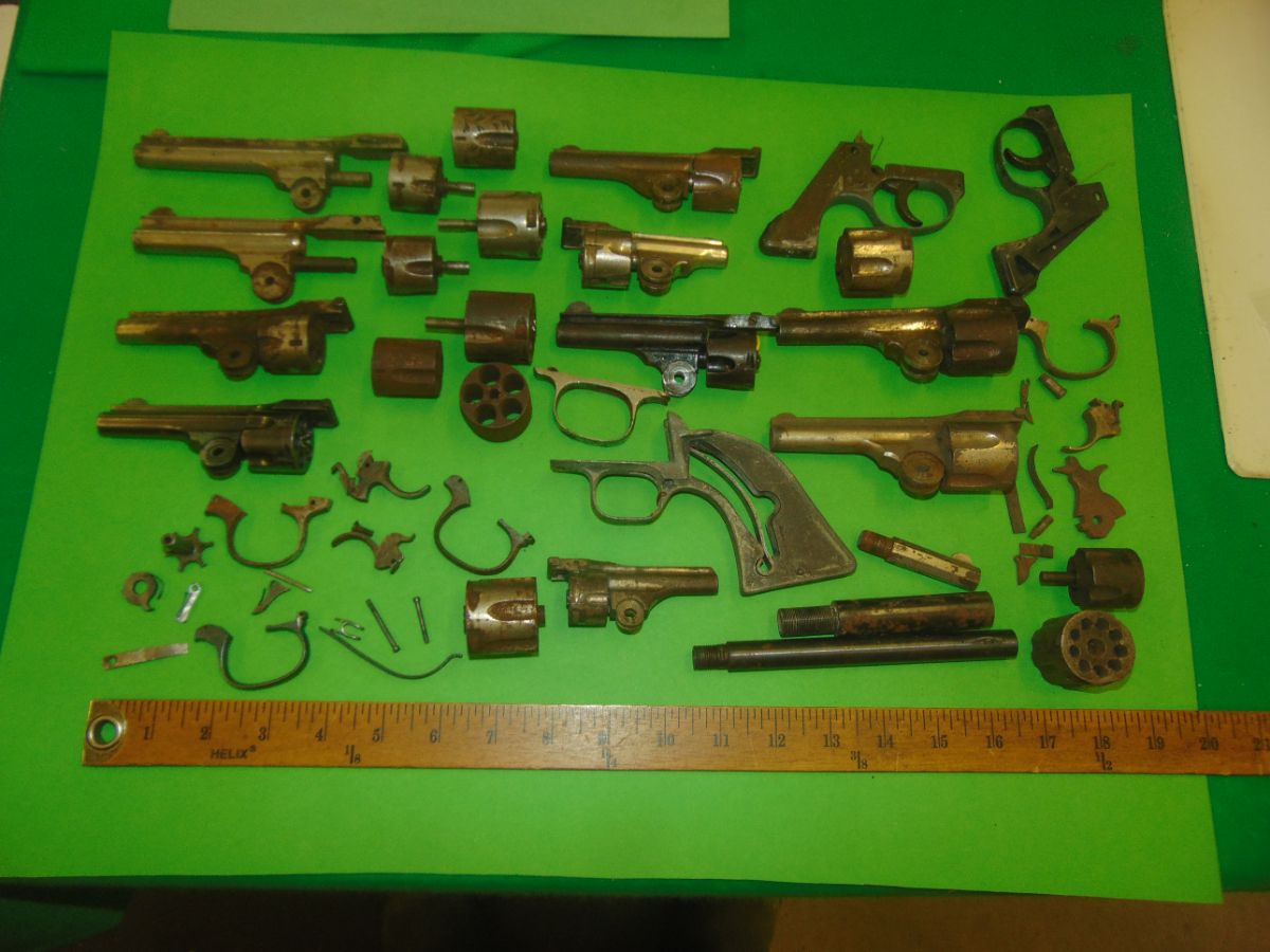 Over 8 Pounds Of Antique Revolver Parts For Sale at GunAuction.com ...