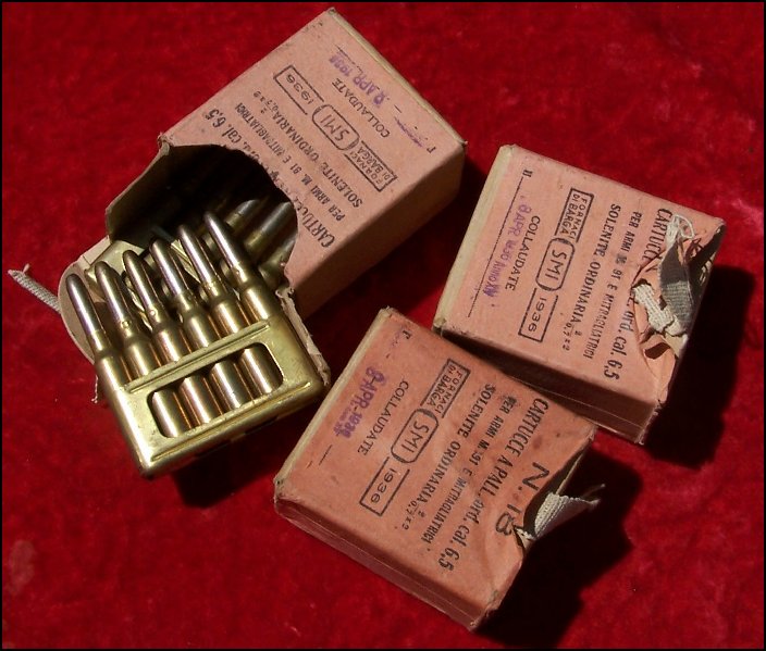 Wwii 6 5x52 italian carcano ammo 1936 org boxes for sale at gunauction