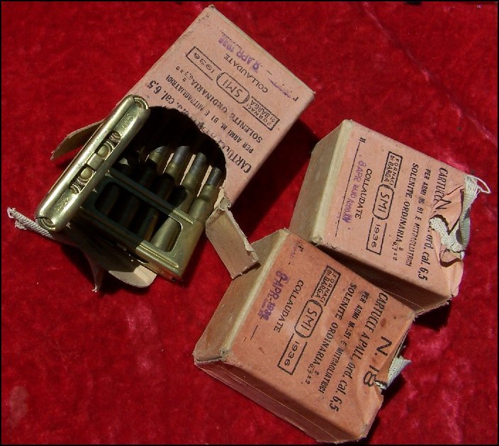 Wwii 6 5x52 italian carcano ammo 1936 org boxes for sale at gunauction