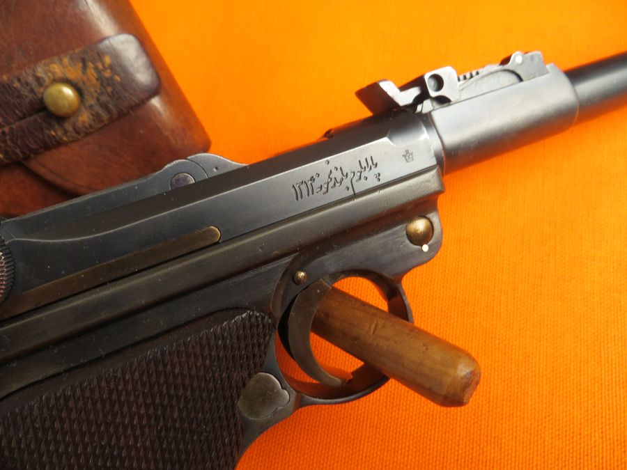 Persian - Persian Artillery Luger with Holster Board, rare. - Picture 3