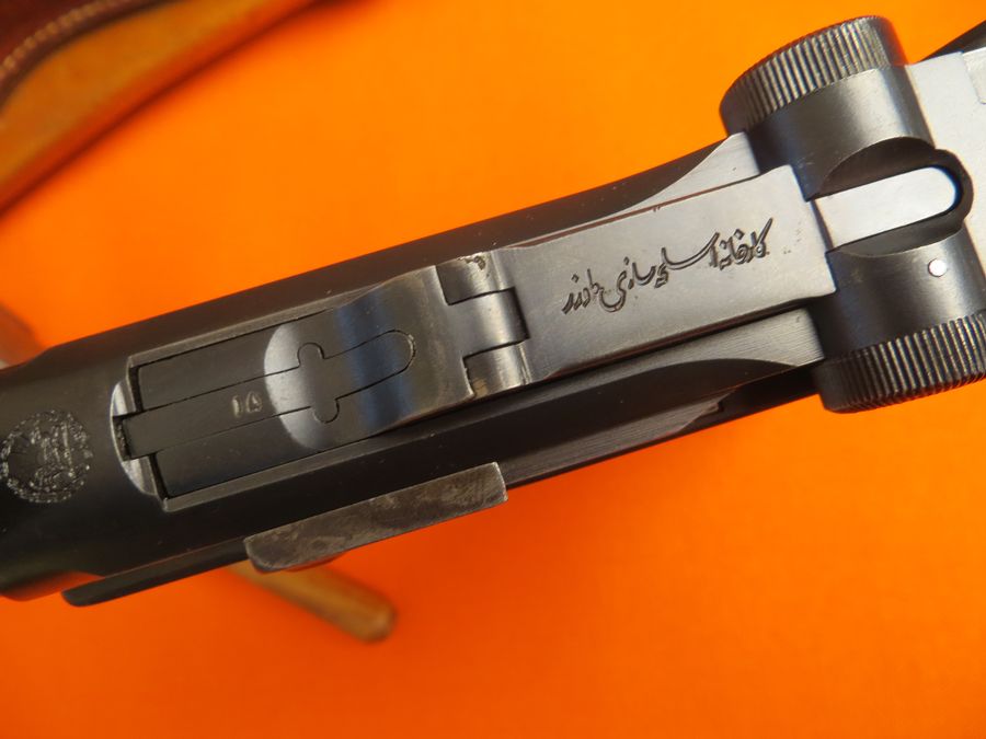 Persian - Persian Artillery Luger with Holster Board, rare. - Picture 4
