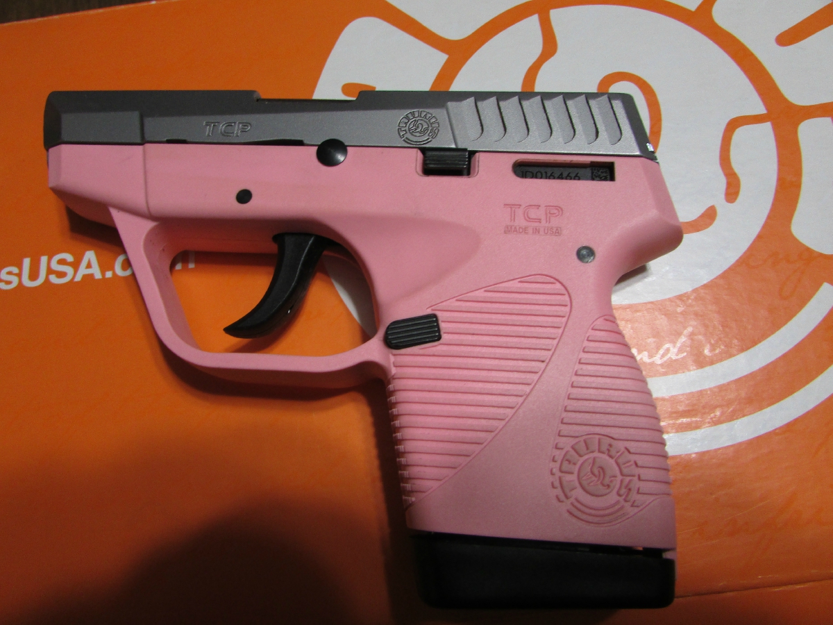 Taurus International Pt738 Tcp 380 Acp Pink Frame And Stainless Slide ...