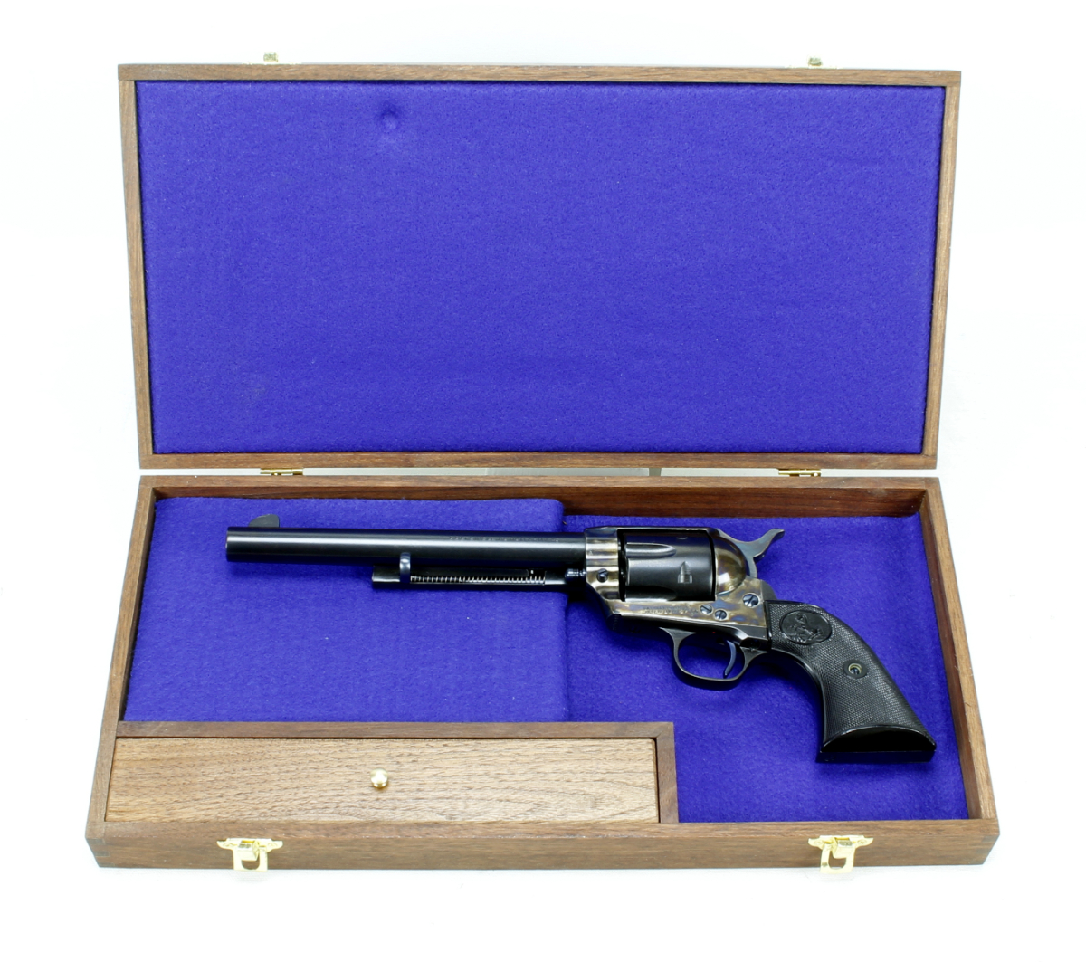 Colt Saa 2nd Generation Wood Display Box (1958) Nice .45 Long Colt For