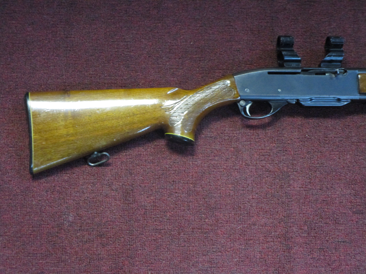 Remington 742 Carbine 18.5in Barrel See Thru Scope Mounts Checkered