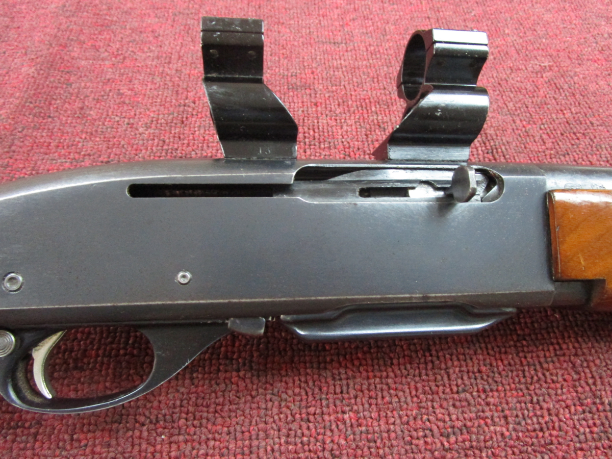 Remington 742 Carbine 18.5in Barrel See Thru Scope Mounts Checkered
