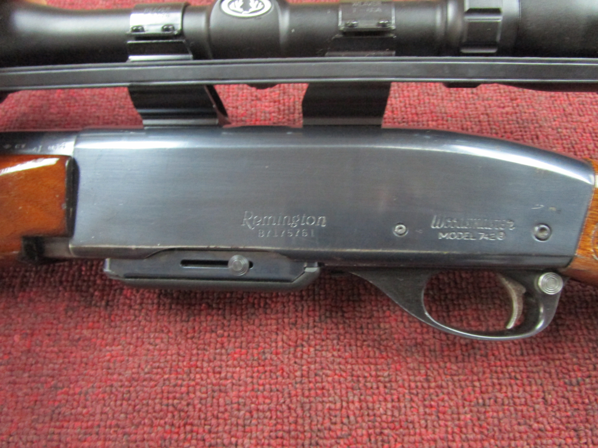 Remington 742 Iron Sights See Thru Rings Bushnell Scope .3006