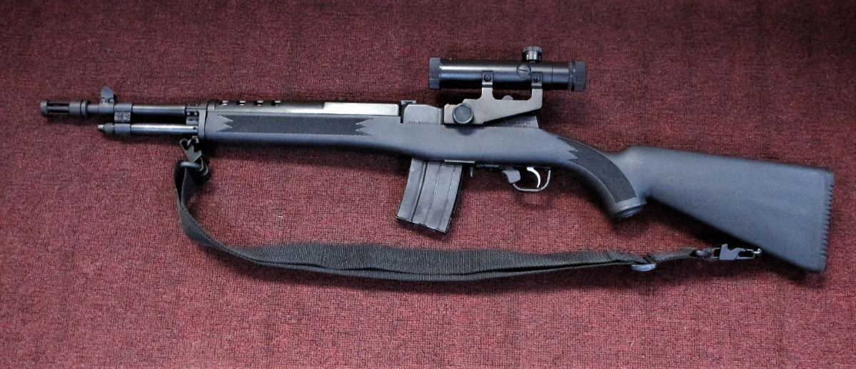 RUGER MINI 14 RANCH RIFLE WITH ACCUSTRUT PACKAGE 4X SCOPE 2