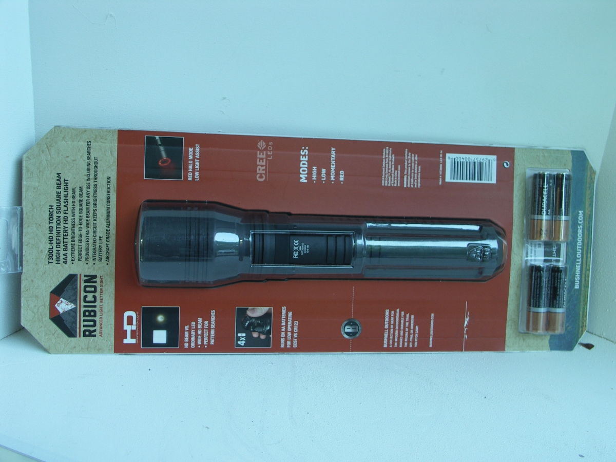 Bushnell T300l Ad Rubicon 4aa Square Beam Flashlight Features Quality ...