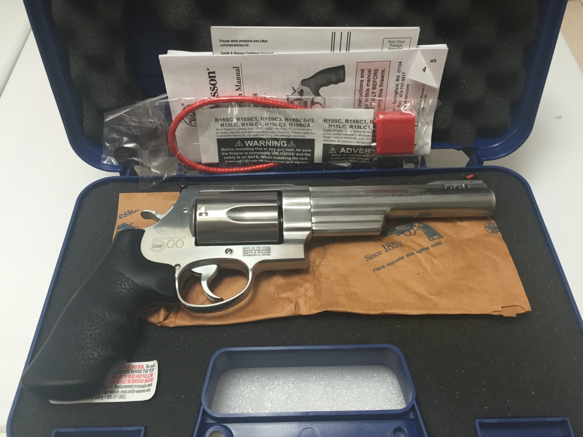 Smith & Wesson S&W .500 Magnum Stainless Steel 5 Shot Cylinder, 6.5 ...