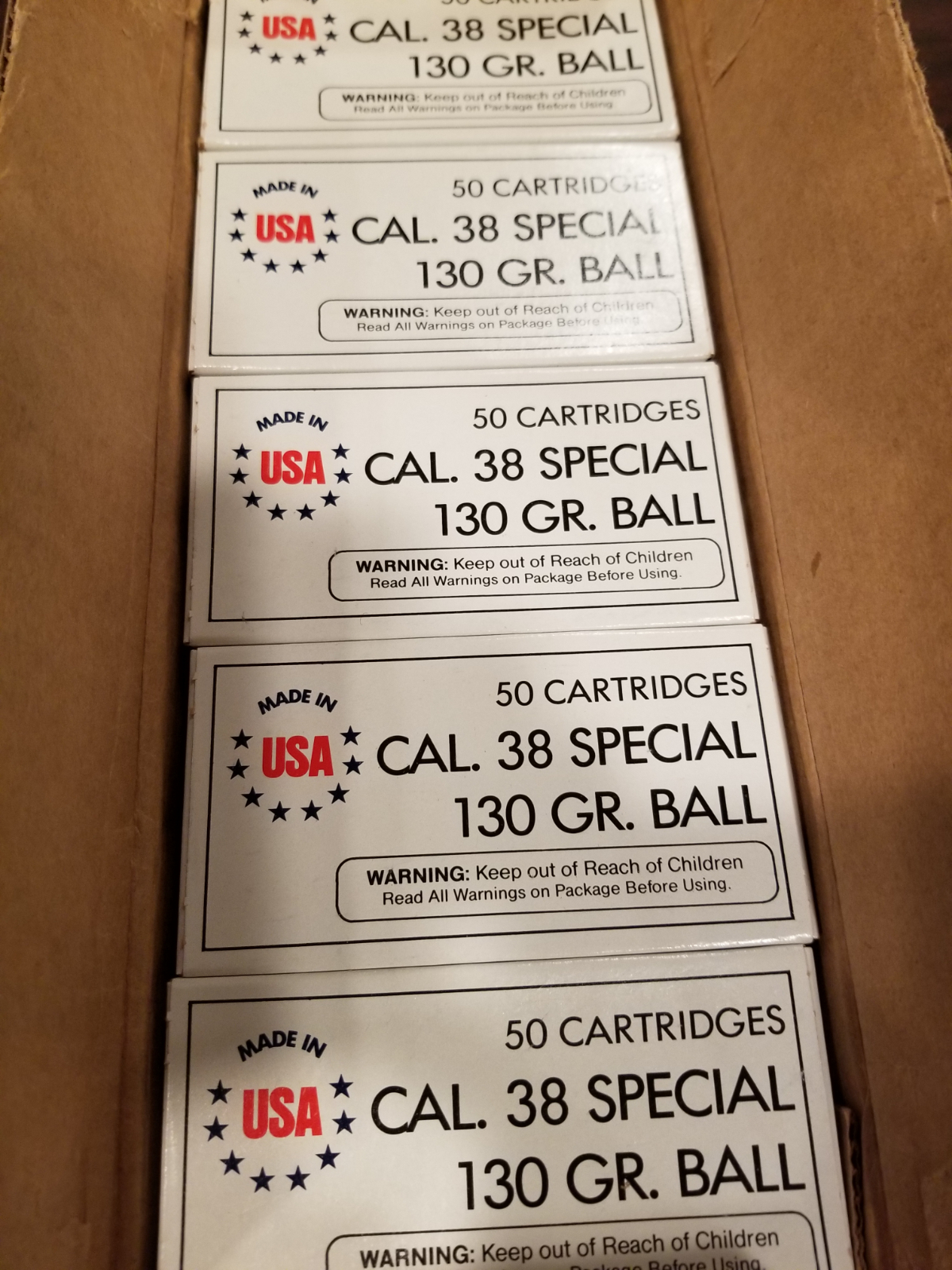 Winchester 1000 rounds 1 case 20 boxes of 50 130 gr ball 38