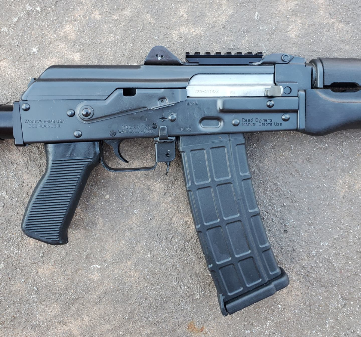 Zastava Arms Zpap85 Ak 5.56x45 With Sb Brace Free Shipping 5.56mm Nato ...