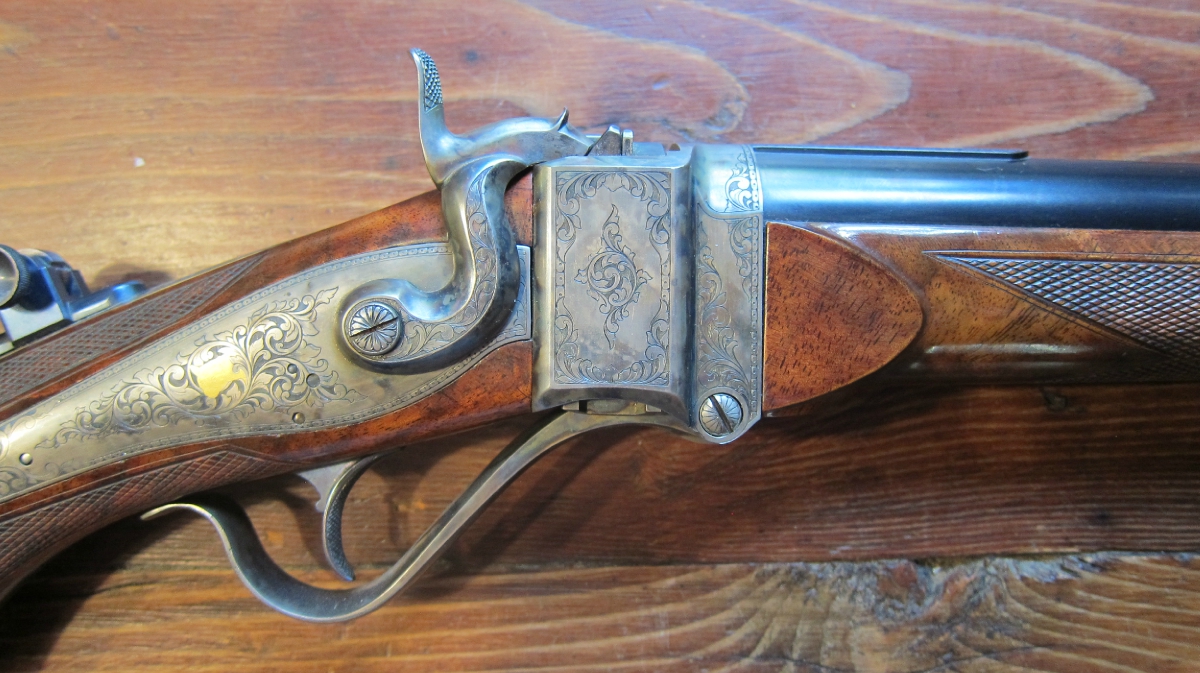 Axtell rifle company Engraved 1 Axtell black powder target rifle