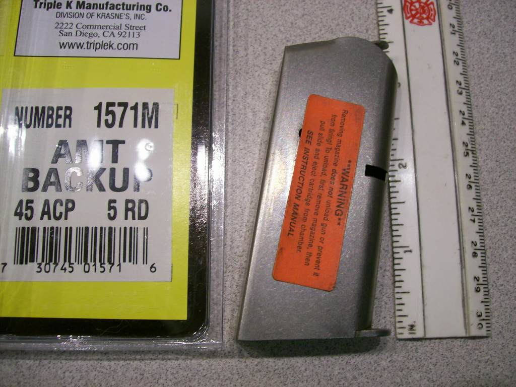 Amt Backup 45 Acp Cal 5 Rd Ss Replacement Magazine 45 Acp For Sale