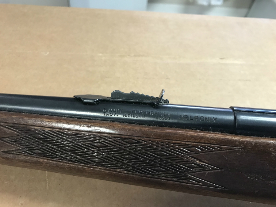 Squires Bingham/Kmart Model 20 SemiAuto Rifle Wood Stock No Mag .22 Lr