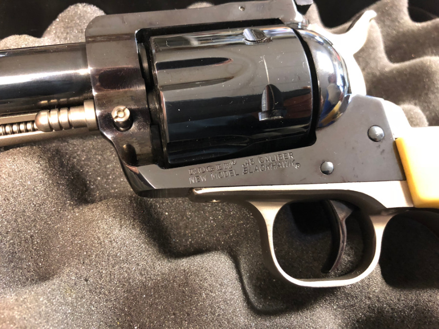 Ruger New Model Blackhawk Custom High Gloss Nice 45 Colt For Sale At 14519600