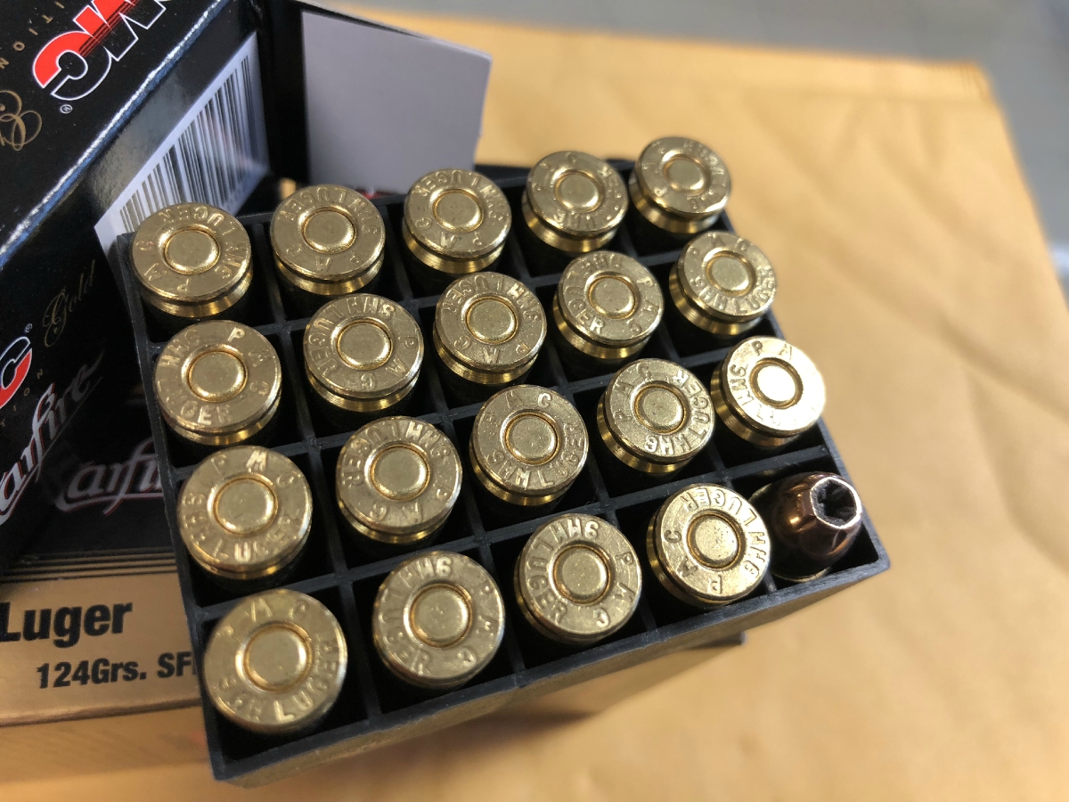 100 Rounds Pmc Gold Starfire Ammunition 9mm Luger 124 Gr Sfhp 1090 Fps