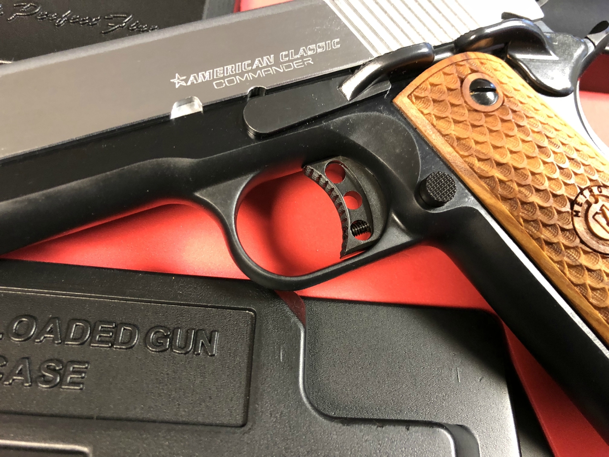METRO ARMS - American Classic 1911 Commander Single 45 (ACP) 4.25 Inch 8+1 Hardwood Grip Hard Chrome NEW!!!! - Picture 6