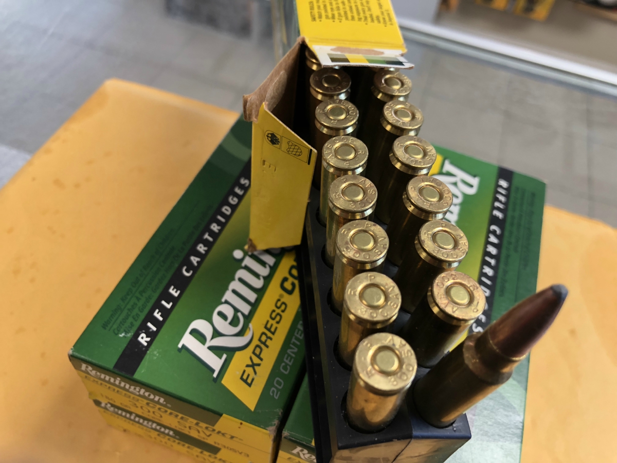 100 ROUNDS Rem Ammo R30SV2 Core-Lokt 300 Savage Pointed Soft Point 150 ...