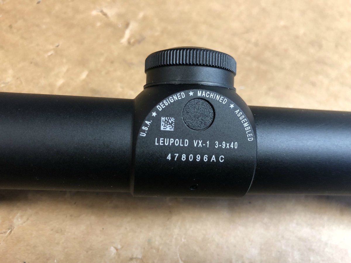 Leupold Vx1 39x40 Rifle Scope 1" Tube Nice Clear Optics Lifetime