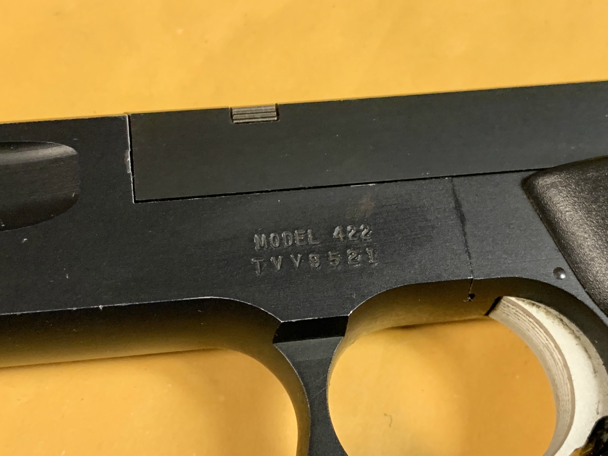 SMITH & WESSON - MODEL 422 SEMI-AUTO PISTOL 12 ROUND MAGAZINE 6 INCH BARREL NICE!!! - Picture 6