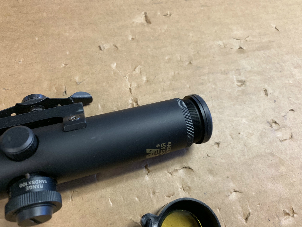Nc Star 4x22 Wide Angle Tactical Rifle Scope With Ar Scope Base Nice