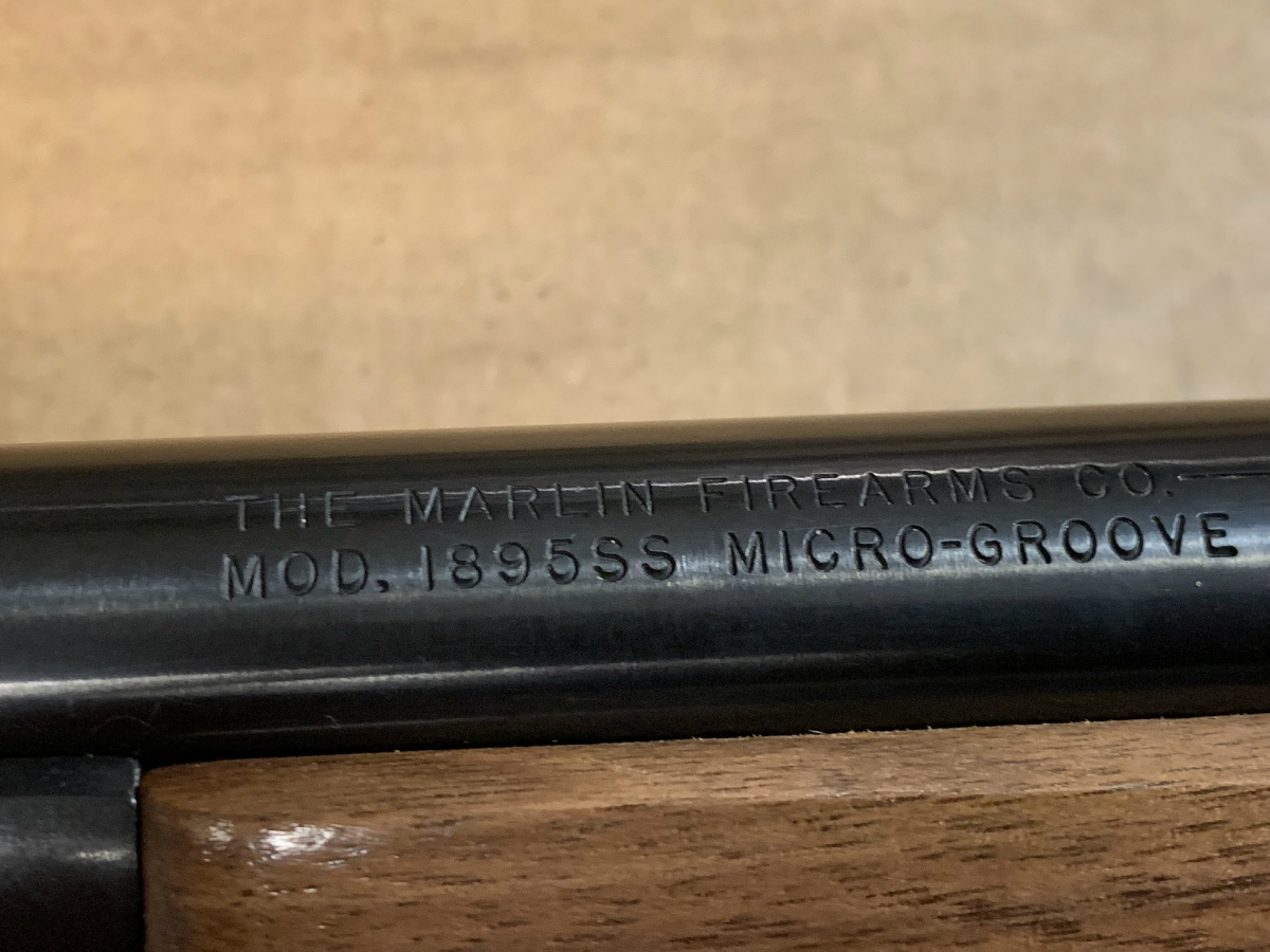 Marlin Firearms - JM MODEL 1895 SS LEVER ACTION RIFLE 22 INCH BARREL AN ORIGINAL JM MARLIN EXCELLENT!!! - Picture 9 Marlin Firearms - JM MODEL 1895 SS LEVER ACTION RIFLE 22 INCH BARREL AN ORIGINAL JM MARLIN EXCELLENT!!! - Picture 9