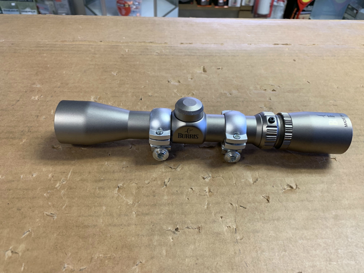 Burris Optics 27x32mm Handgun Scope Silver Finish With Rings Nice For