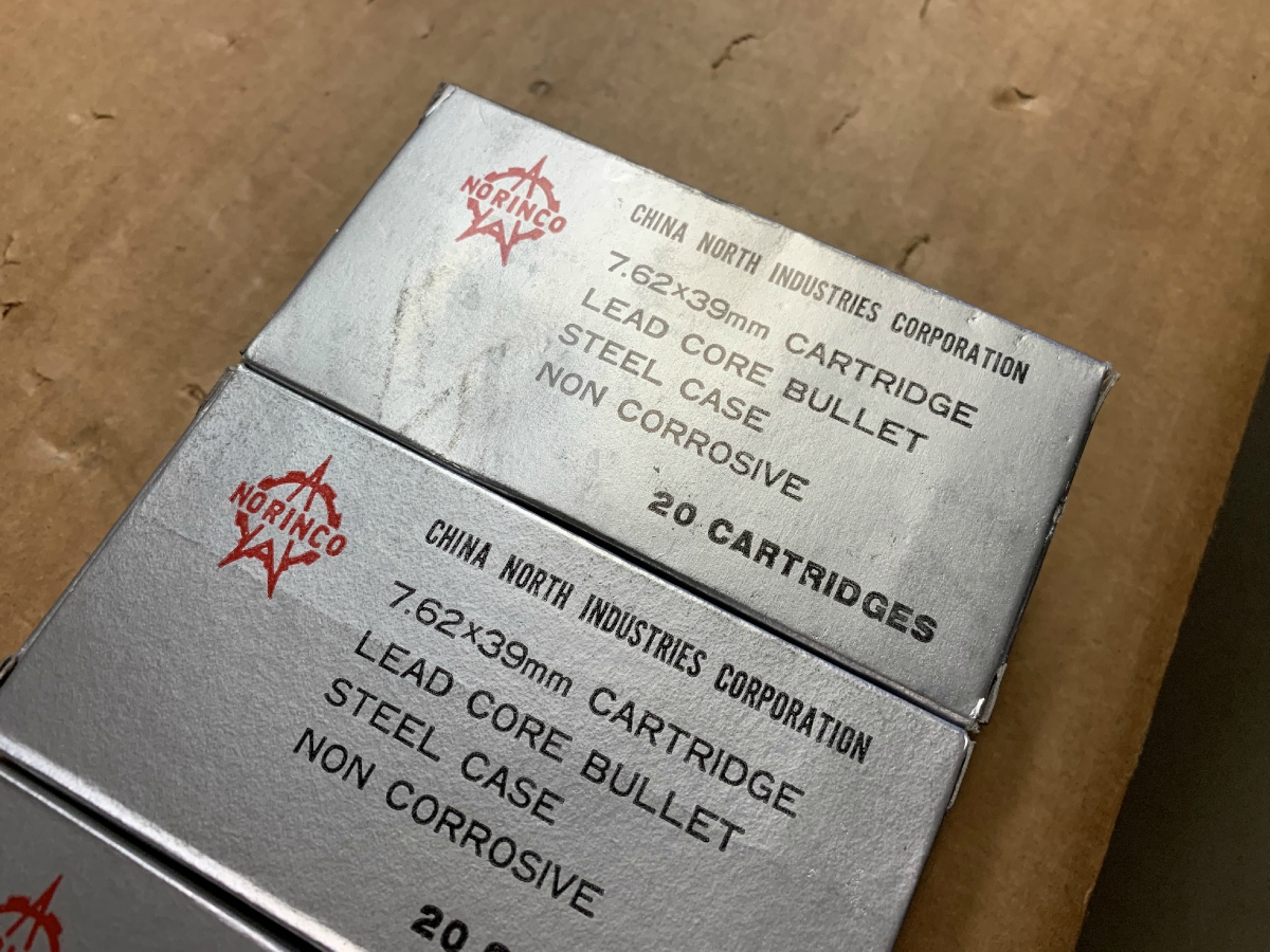 200 rounds chinese norinco surplus 7 62x39 ammunition new 7 62x39 for