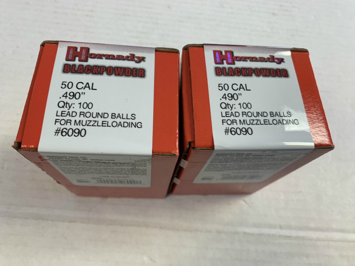 200 Rounds Hornady 6090 Lead Balls 50 Black Powder Lead Balls 177 Gr ...