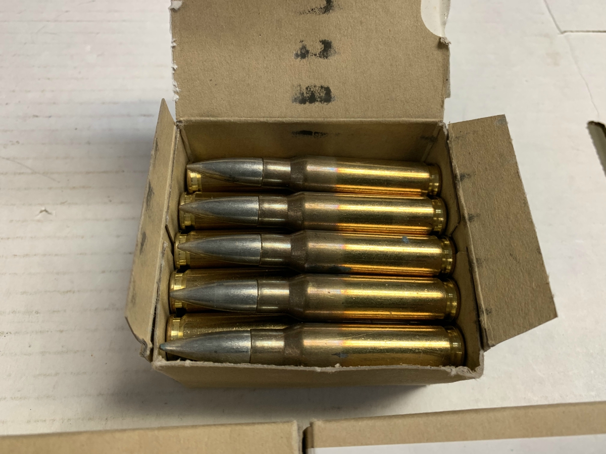100 rounds 7 62x51 147 grain brass german men ammo new in 5 boxes of 20