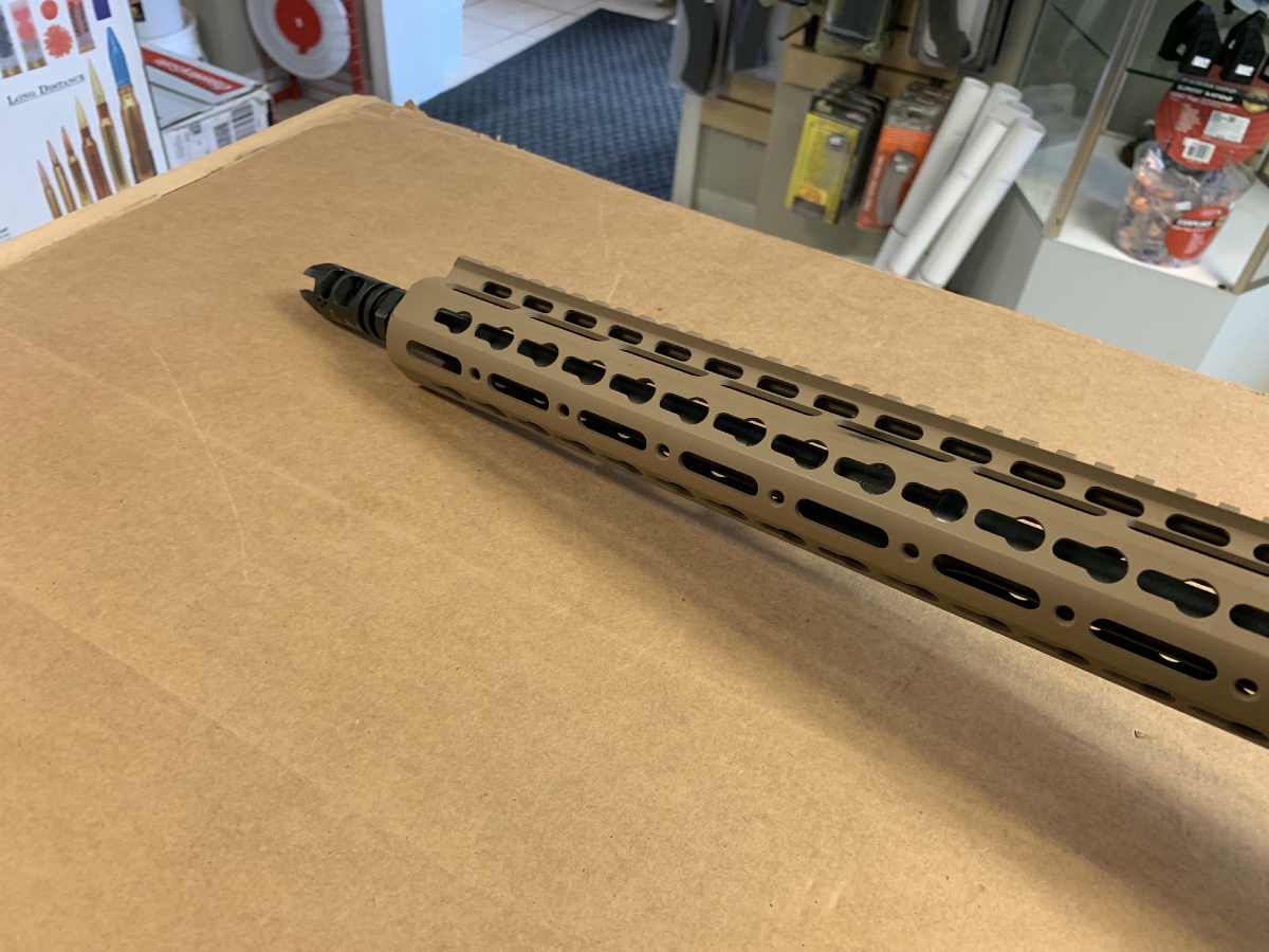 SMITH & WESSON - M&P15 SEMI-AUTO AR-15 RIFLE CUSTOM FDE STOCK AND RAIL UTG PISTOL GRIP EPSILON MUZZLE BREAK NICE!! - Picture 8