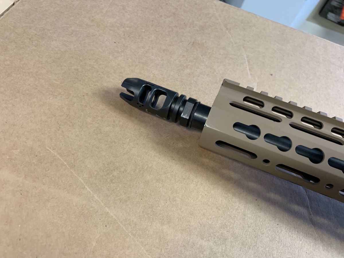 SMITH & WESSON - M&P15 SEMI-AUTO AR-15 RIFLE CUSTOM FDE STOCK AND RAIL UTG PISTOL GRIP EPSILON MUZZLE BREAK NICE!! - Picture 9