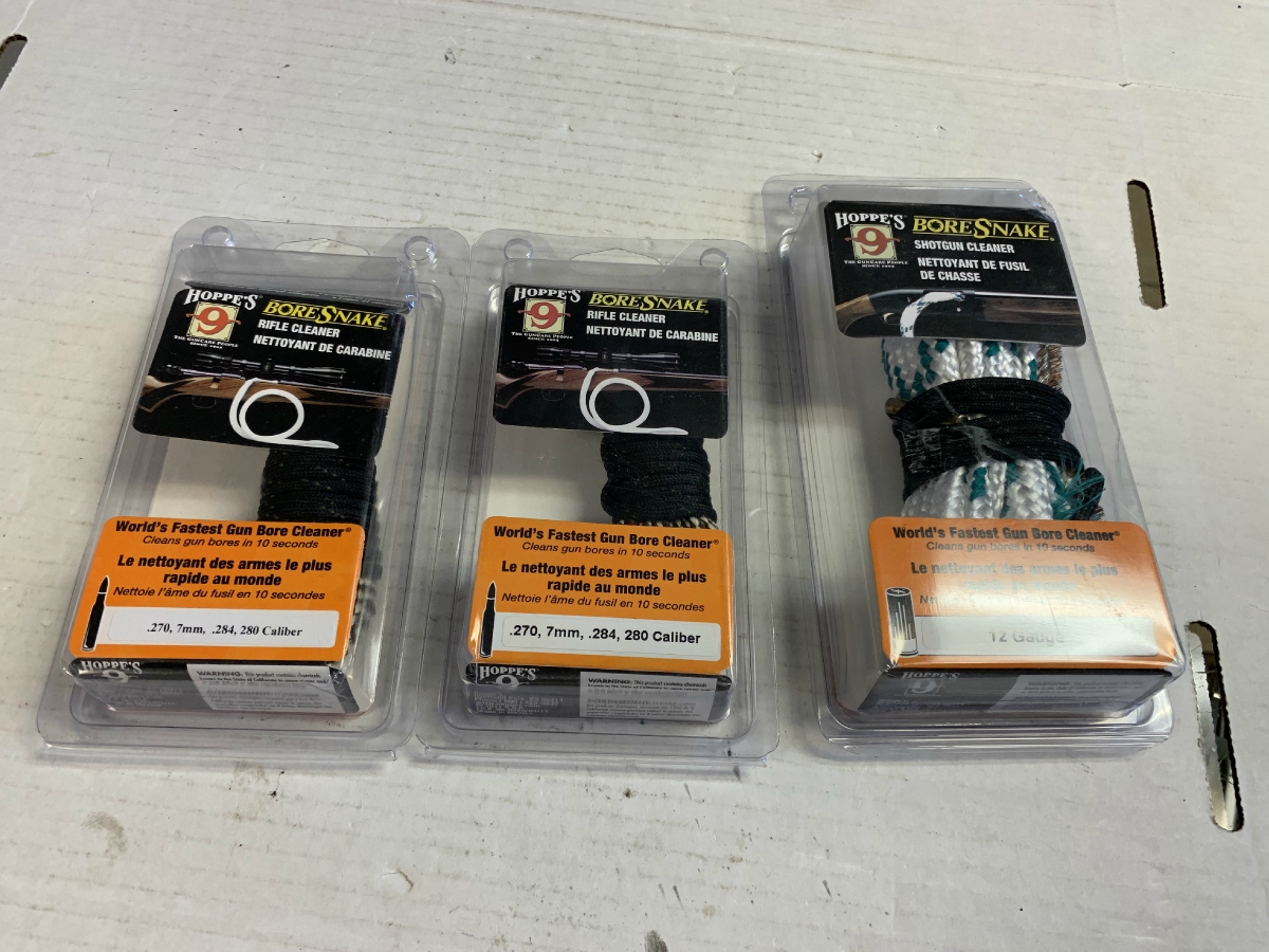 Nice Lot Of Three Hoppes Bore Snakes Rifle And Shotgun Barrel Cleaners