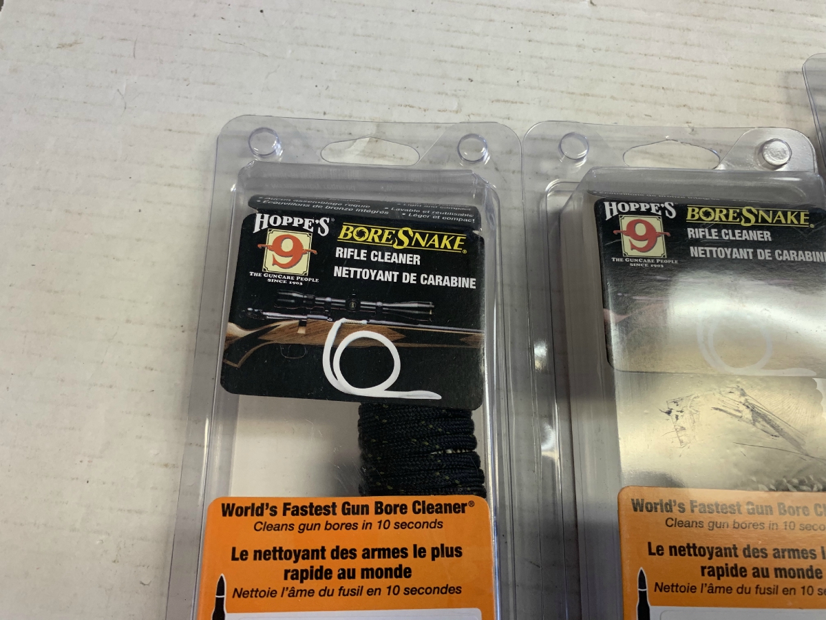 Nice Lot Of Three Hoppes Bore Snakes Rifle And Shotgun Barrel Cleaners