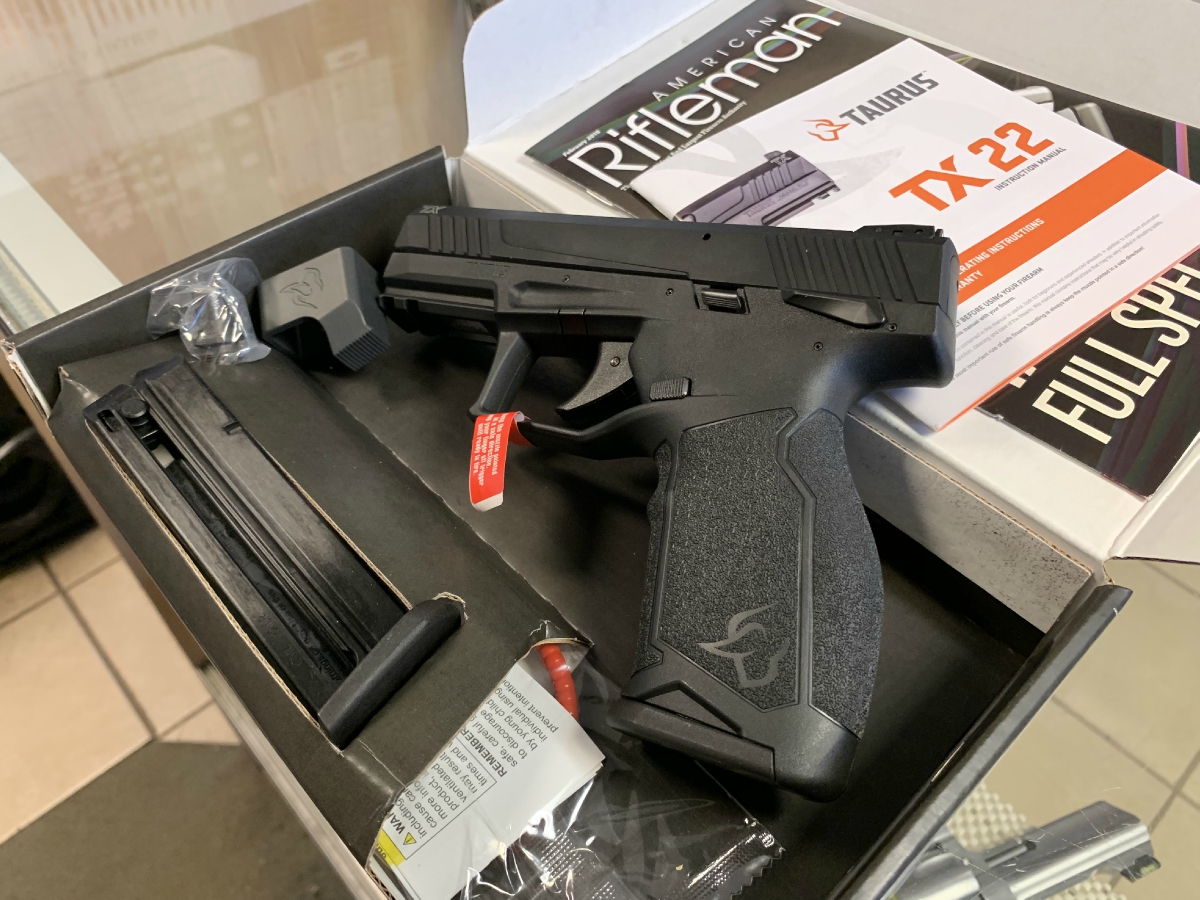 Taurus Model Tx22 Single 4.1 Inch Barrel Two 16+1 Mags Black Polymer