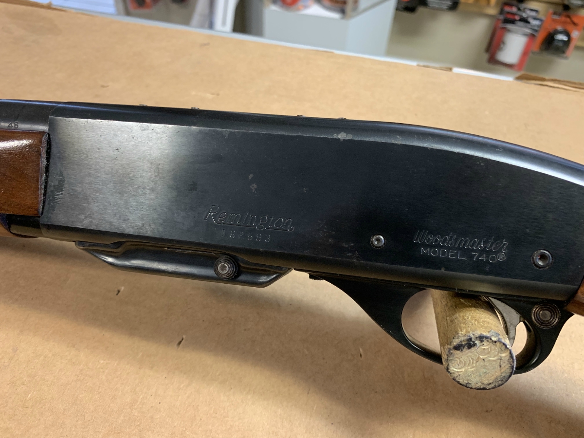 REMINGTON - MODEL WOODSMASTER 740 SEMI-AUTO RIFLE IN RARE 244 REM CAL NICE!! - Picture 5 REMINGTON - MODEL WOODSMASTER 740 SEMI-AUTO RIFLE IN RARE 244 REM CAL NICE!! - Picture 5