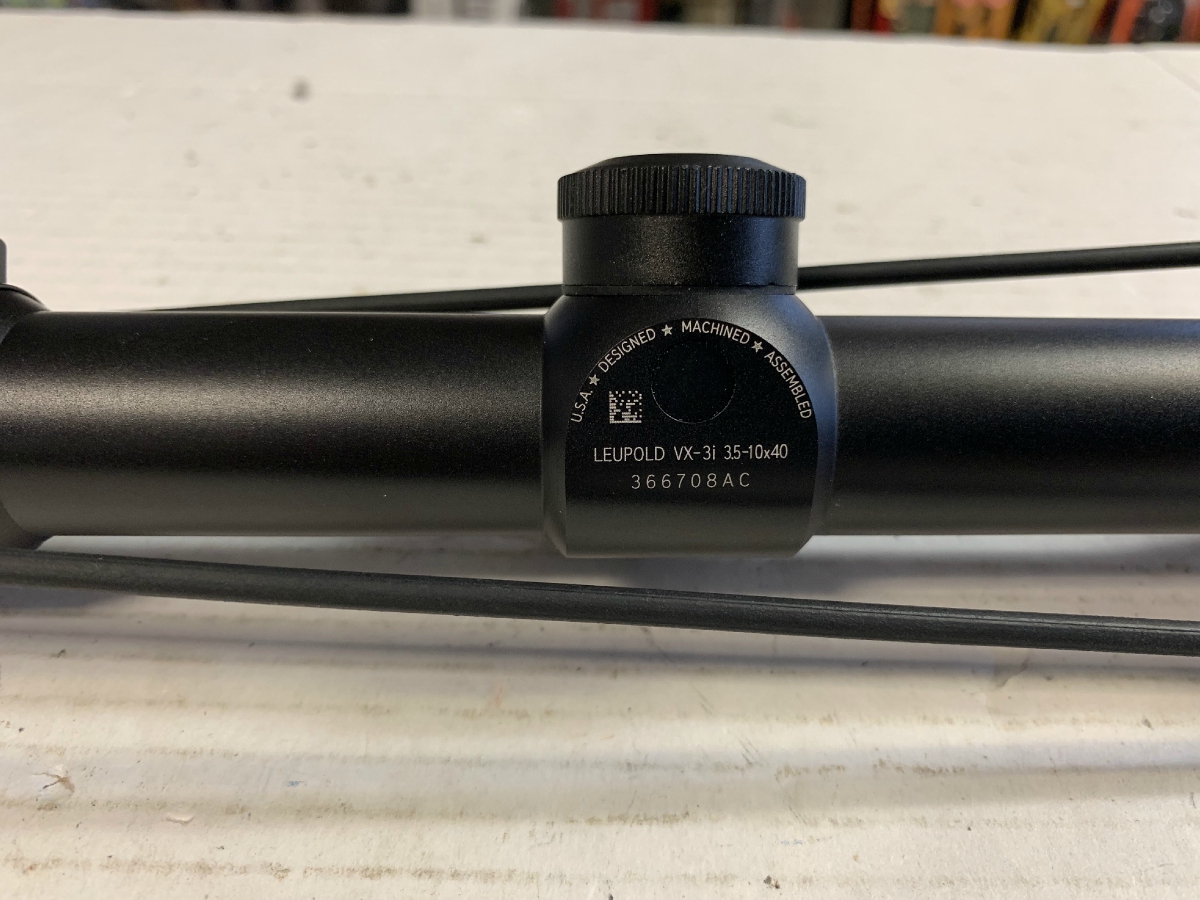 LEUPOLD VX3i 3.5 10X40MM RIFLE SCOPE WITH LENS COVERS CLEAN! LIFETIME