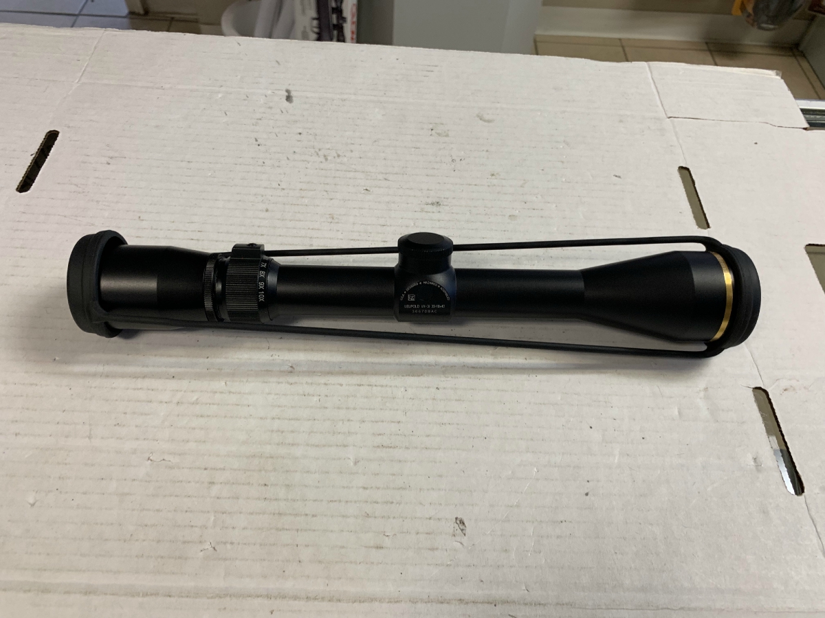 LEUPOLD VX3i 3.5 10X40MM RIFLE SCOPE WITH LENS COVERS CLEAN! LIFETIME