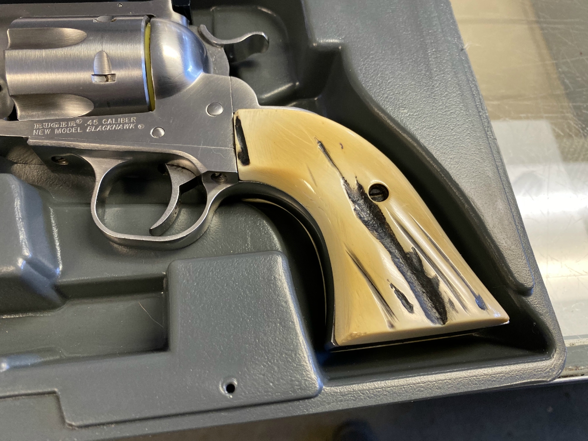 Ruger New Model Blackhawk Revolver 45 Colt 4 5 8 Inch Barrel 6