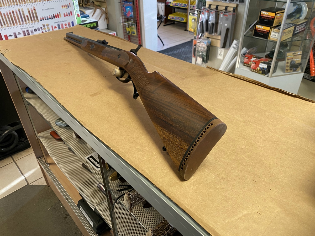 50 Caliber Black Powder Rifle Made In Italy Wood Stock Nice For Sale At Gunauction Com