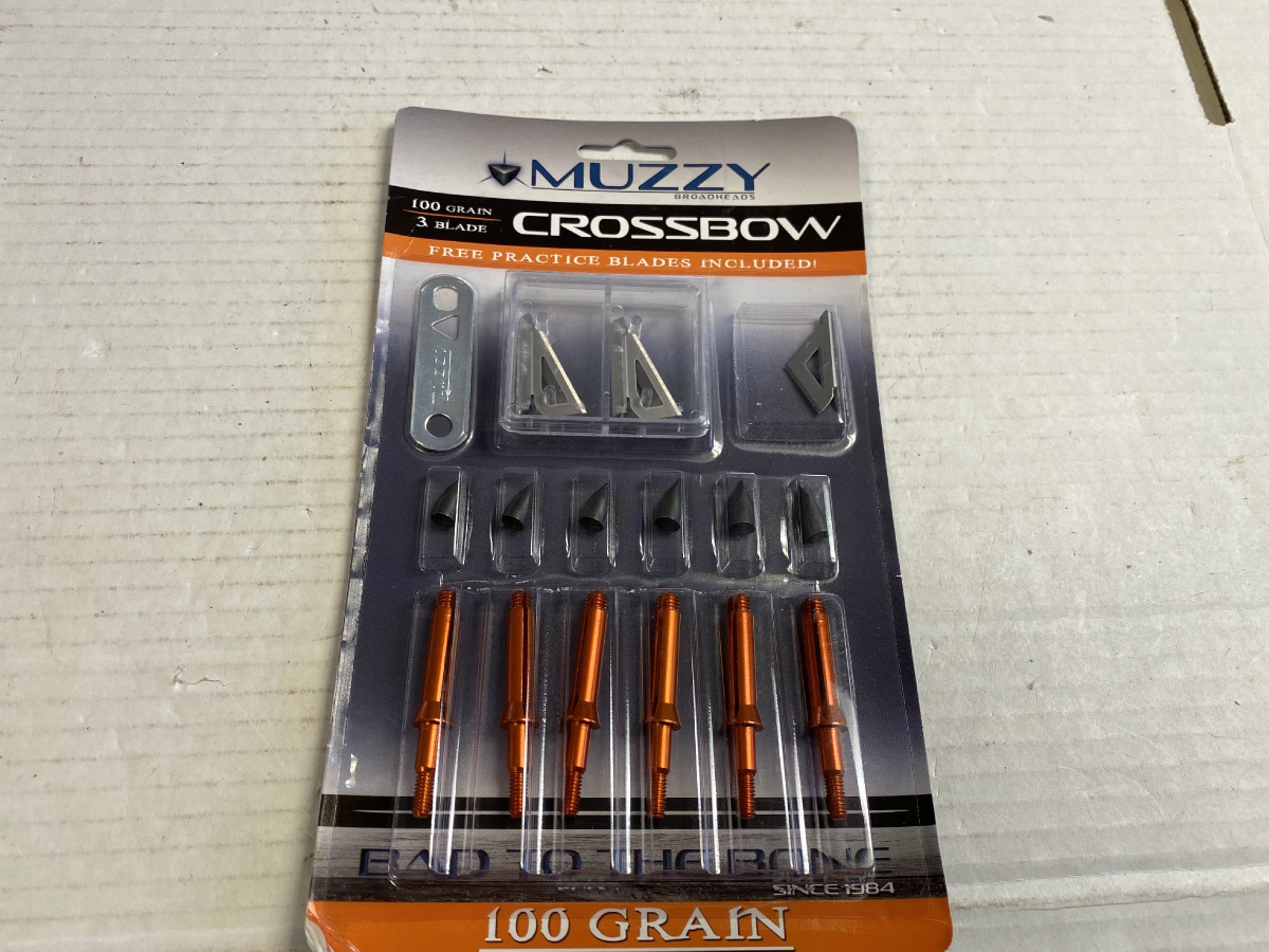 Muzzy Crossbow 3 Blade Broadheads 6 Pack 100 Grain New In Package For Sale At 4096