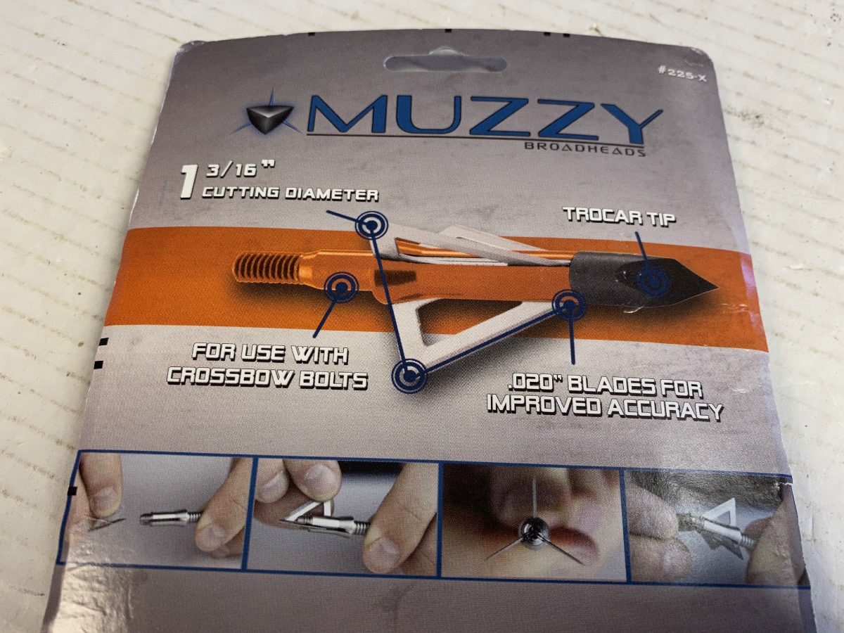 Muzzy Crossbow 3 Blade Broadheads 6 Pack 100 Grain New In Package For Sale At 5811