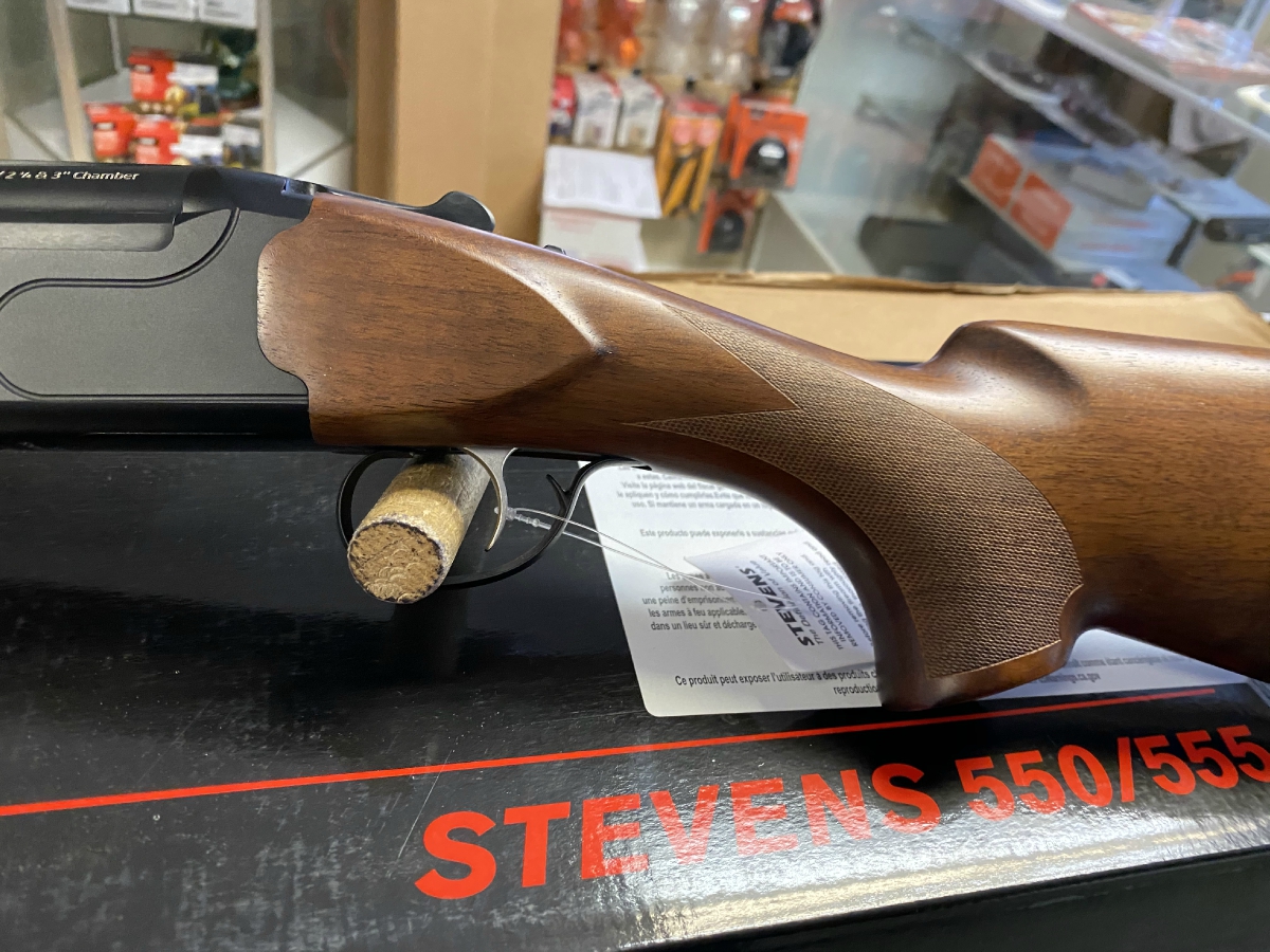 Stevens 555 12 Gauge 28 Inch Barrels Over / Under Shotgun With 3 Inch ...